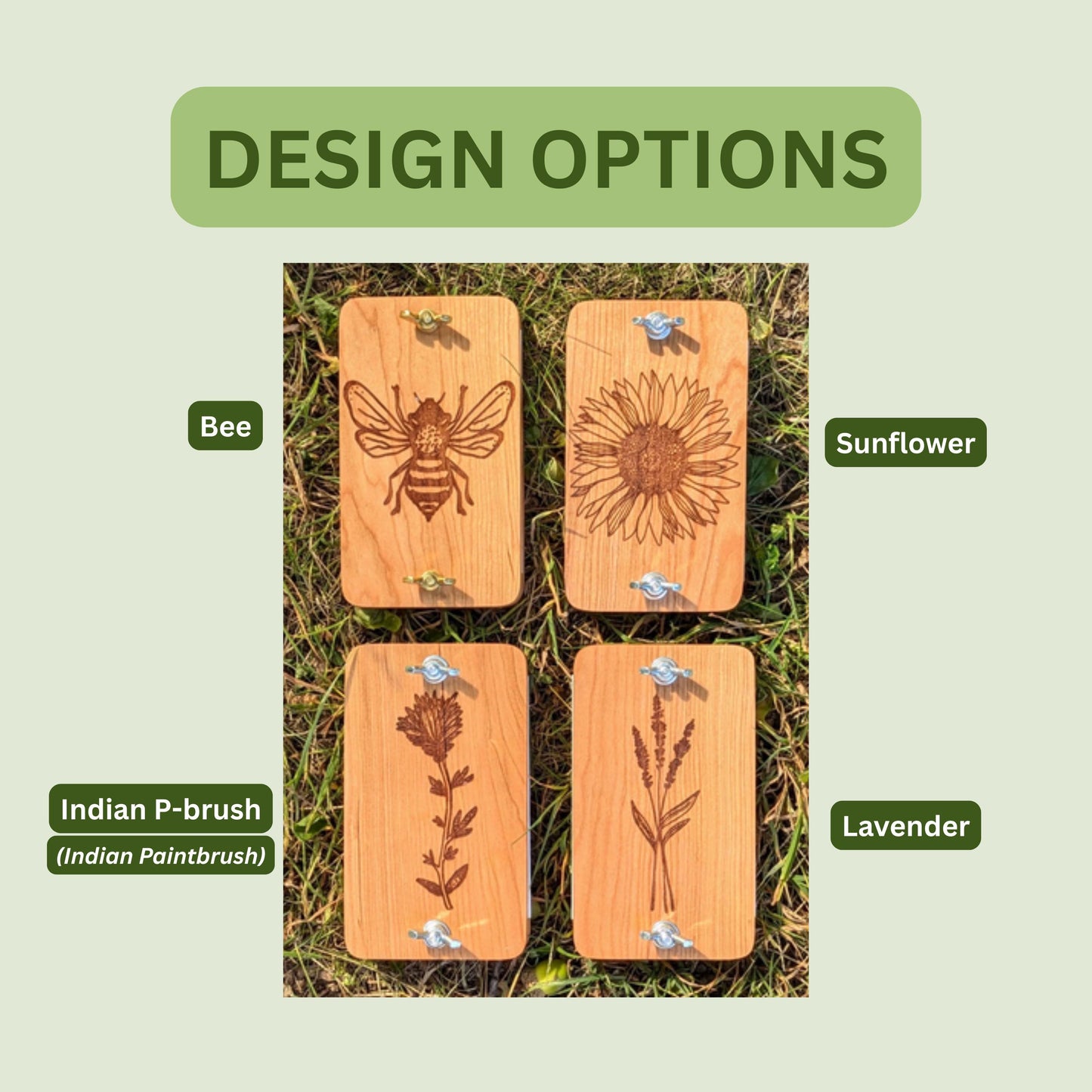 Mini Flower Press | Gift For Traveler | Sunflower Gift | Nature Lover Gift | Summer Birthday Gift | Lavender Gift | Bee Gift | 3"x5"