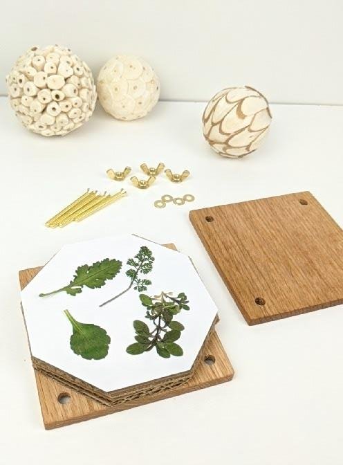 Custom Mini Hardwood Flower Press