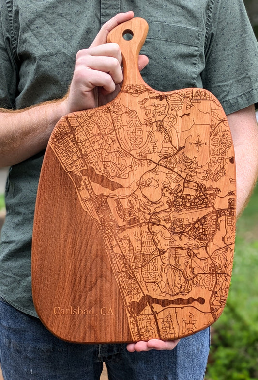 Custom Charcuterie Board | Custom Map Location Cheese Board | Personalized Map Housewarming Gift | Realtor Closing Gift
