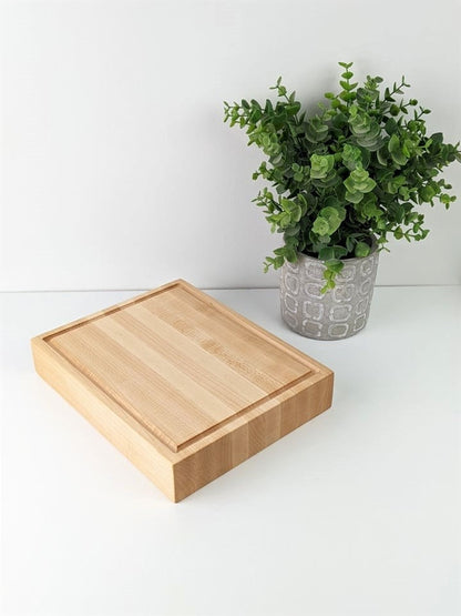 Handcrafted Maple Cutting Board | Charcuterie Board For Meat And Cheese | Hardwood Cutting Board With Juice Groove | Kitchen Gift