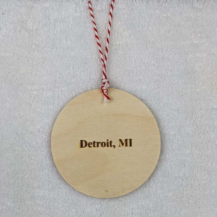 Michigan Town Map Ornament | Gift For Michigander