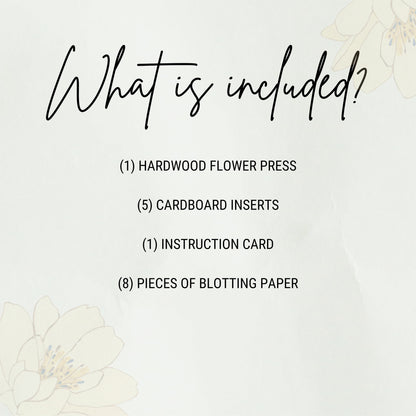 Flower Press | Portable Mini Flower Press For Travel | Gift For Flower Lover |  Flower Preservation | Ambrosia Maple | Flower Girl Proposal