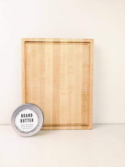 Handcrafted Maple Cutting Board | Charcuterie Board For Meat And Cheese | Hardwood Cutting Board With Juice Groove | Kitchen Gift