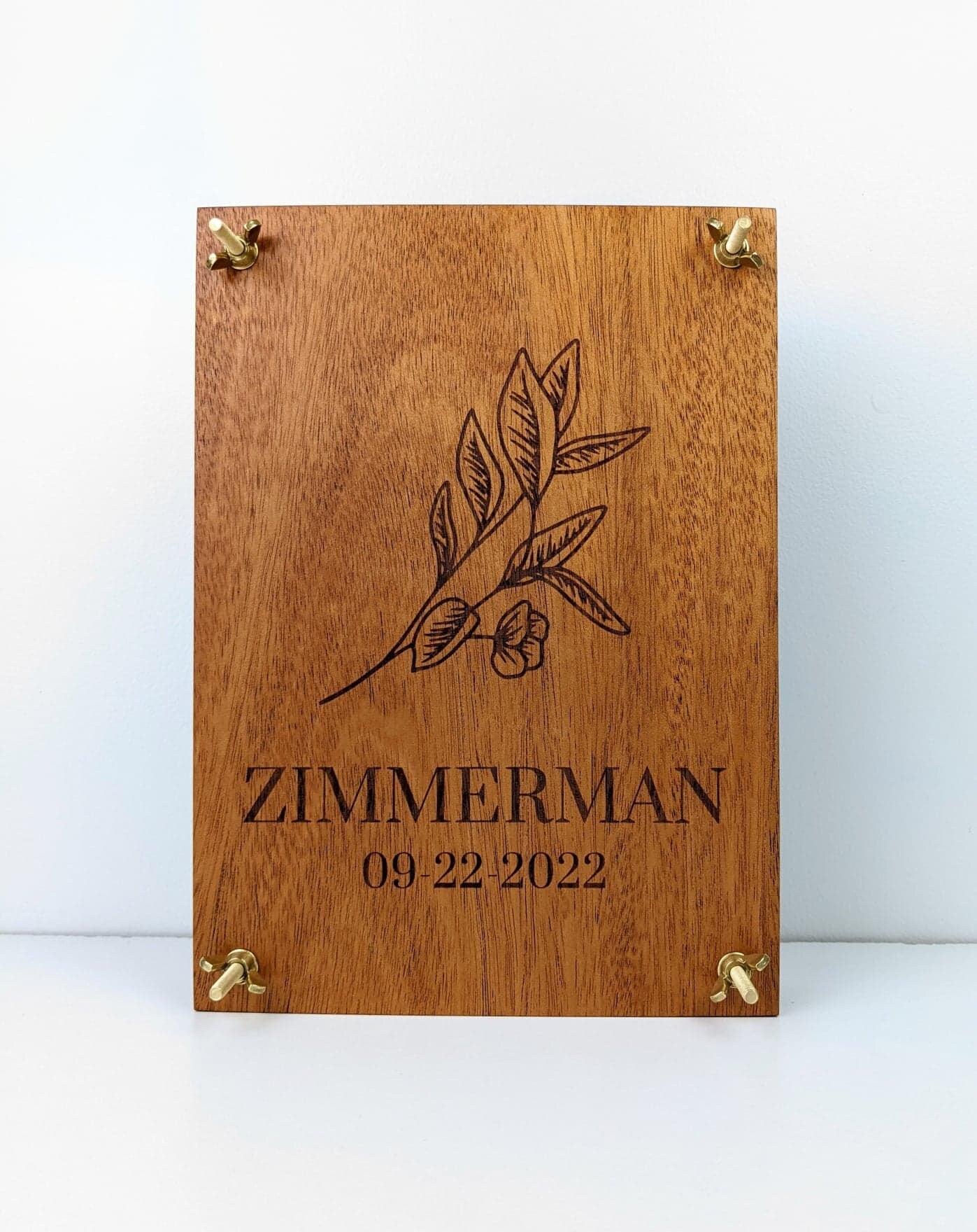 Hardwood Flower Press | Wedding Flower Preservation | Wedding Gift For Couple Unique | Custom Engraved Flower Press