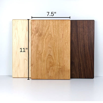 Hardwood Charcuterie Board - Cheese Board Gift - Kitchen Gift for Foodie | Useable Area Of 7.5" x 11"