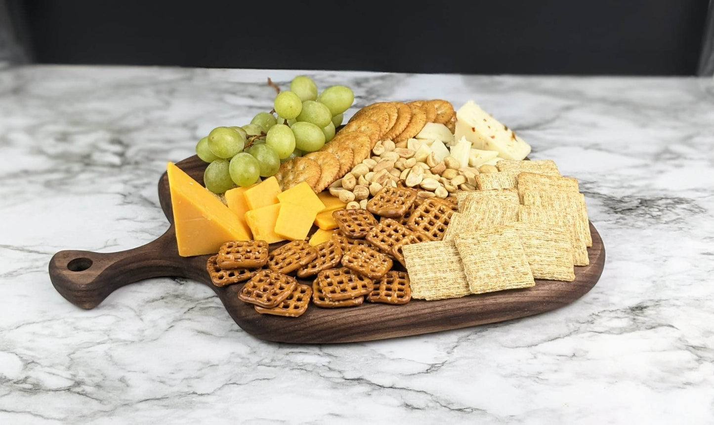 Charcuterie Board | Hardwood Cutting Board | Grazing Board | Cheese And Crackers Serving Board | Father's Day Cheese Board Gift