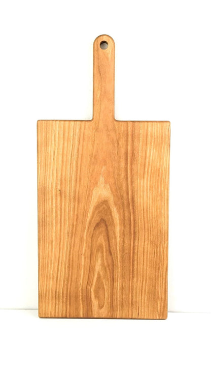 Large Hardwood Charcuterie Board With Handle | Useable Area Of 14.5" x 10"