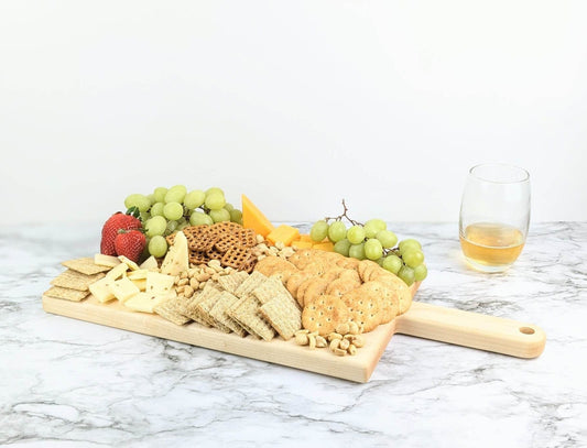 Large Charcuterie Board With Handle | Sustainable Kitchen Gift | Cheese Serving Board | Charcuterie Gift