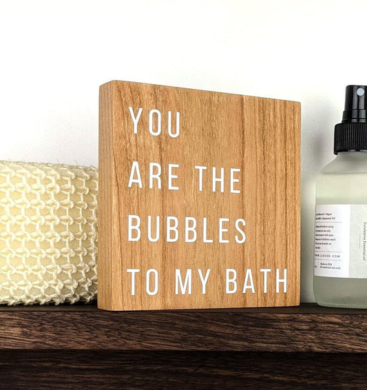 Bathroom Decor For Shelf | Boho Bathroom Decor | Small Bathroom Sign | Neutral Home Decor