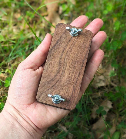 Hardwood Pocket Flower Press With Acrylic Display | Gift For Nature Lover Or Traveler | 2" x 4"