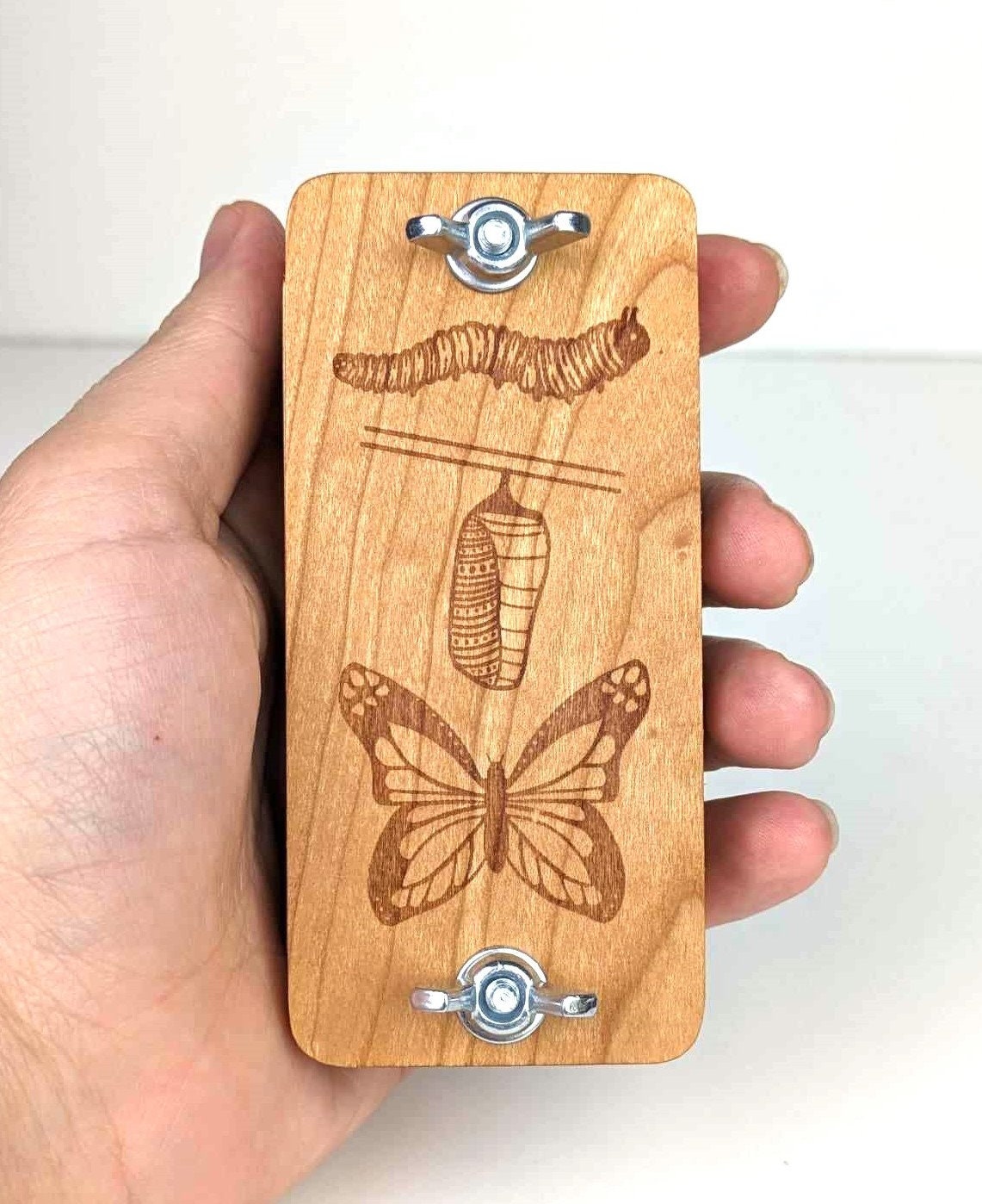 Mini Flower Press | Small Portable Pocket Press | Gift For Plant Lover | Clover Press | 2" x 4"