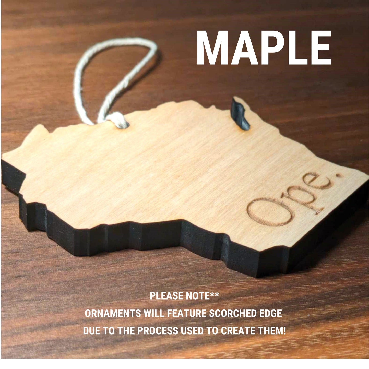 Ope | Custom State Ornament | Wooden Midwest Saying Ornament | Michigan Ornament | Wisconsin Ornament | Funny Ornament | Holiday Tree Decor