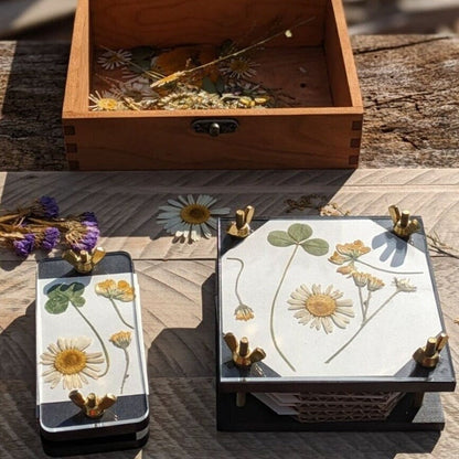 Black Mini Flower Press With Acrylic Display | (2x4)(4x4)