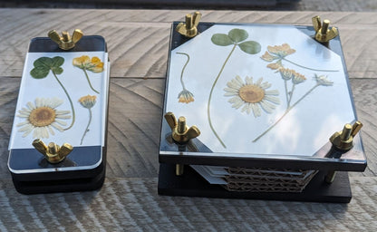 Black Mini Flower Press With Acrylic Display | (2x4)(4x4)