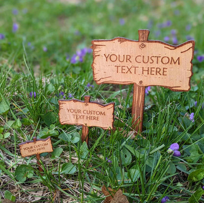Gift For Plant Lover | Custom Sign For House Plant | Small Garden Signs