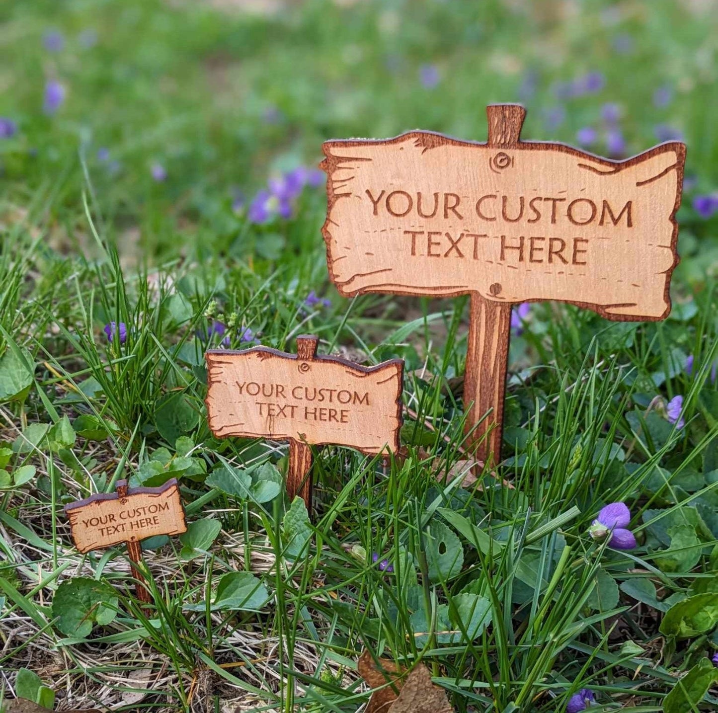 Gift For Plant Lover | Custom Sign For House Plant | Small Garden Sign | Pollinator Garden | Fairy Garden Accessory | Custom Diorama Sign