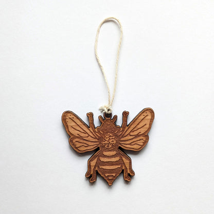 Wooden Bee Ornament | Insect Ornament | Gift For Nature Lover