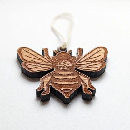 Wooden Bee Ornament | Insect Ornament | Gift For Nature Lover