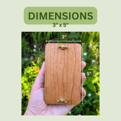 Mini Flower Press | Pocket Flower Press | Flower Preservation | Summer Birthday Gift | Gift For Traveler | Gift For Nature Lover | 3"x5"