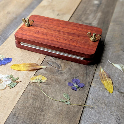 Flower Press | Mini Flower Press For Travel | Gift For Traveler | Flower And Foliage Press | Christmas Gift For Nature Lover | 3"x5"