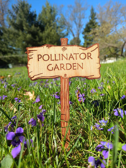 Gift For Plant Lover | Custom Sign For House Plant | Small Garden Sign | Pollinator Garden | Fairy Garden Accessory | Custom Diorama Sign