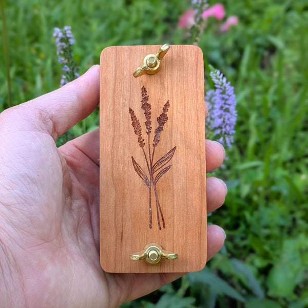 Mini Flower Press | Small Portable Pocket Press | Gift For Plant Lover | Clover Press | Flower Press Gift | Lavender Gift | 2" x 4"