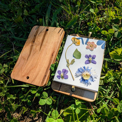 Mini Flower Press | Small Portable Pocket Press | Flower Garden Gift | Gift For Traveler | DIY Dried Flowers | Gift For Nature Lover | 3"x5"