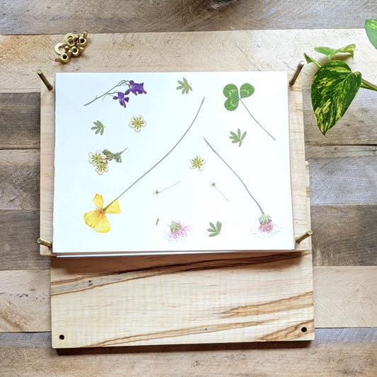 Large Flower Press | 8.5" x 12" x 2.5 | Hardwood Flower Press For Preserving Wedding Bouquet | Gift For Nature Lover