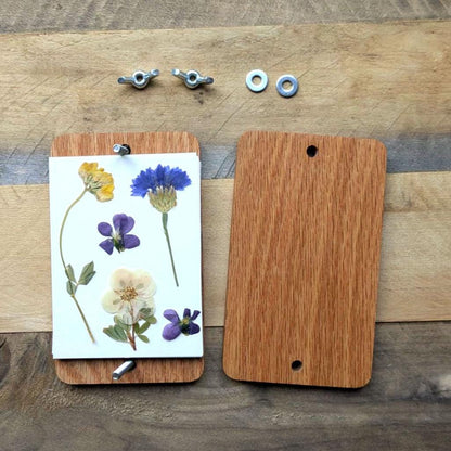 Flower Press | Gift For Traveler | Flower Preservation | Nature Lover Christmas Gift | Summer Birthday Gift | Dried Flowers | 3"x5"