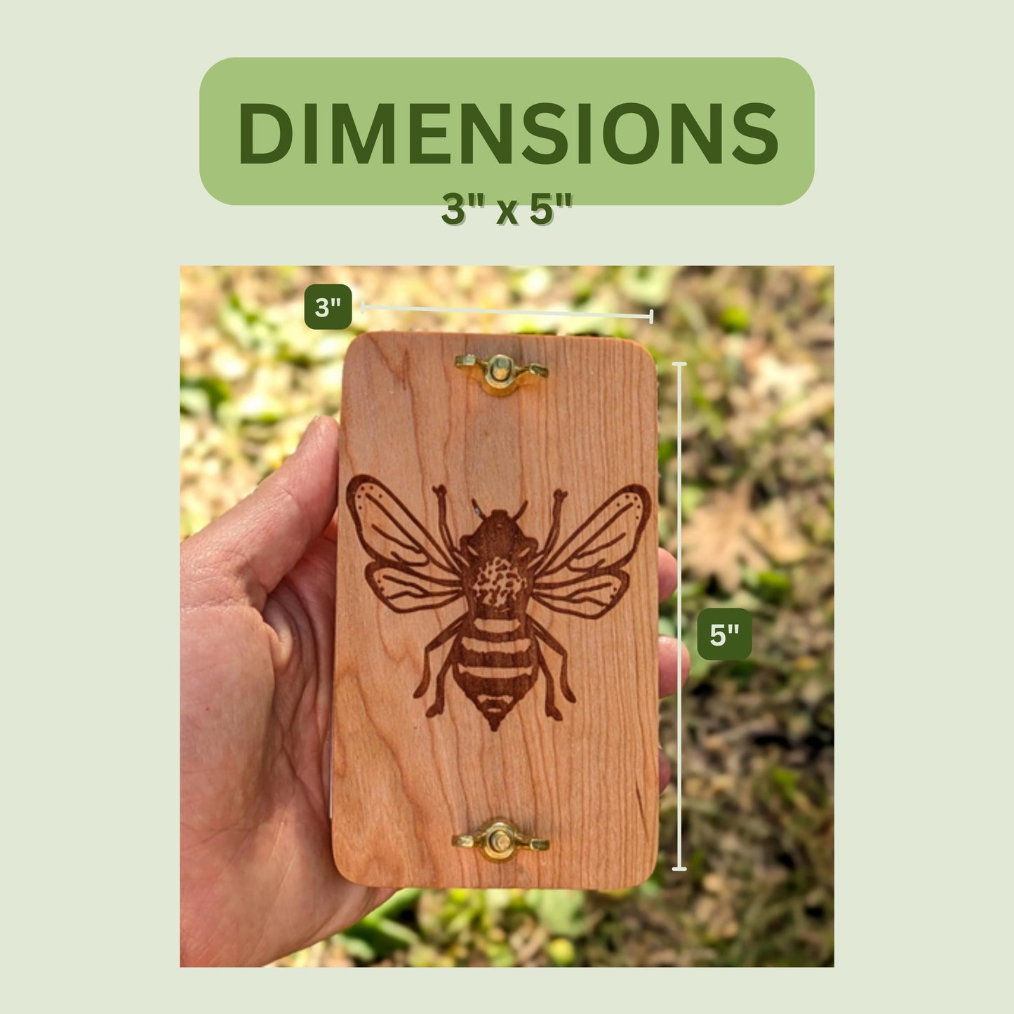 Pocket Flower Press With Oak Or Maple Leaf Design | 3"x5"