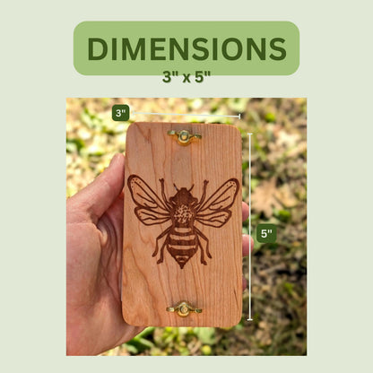 Pocket Flower Press With Oak Or Maple Leaf Design | 3"x5"