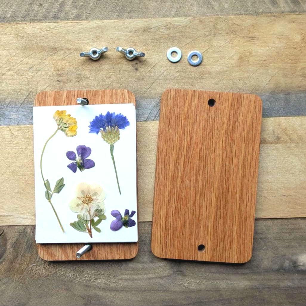 Mini Flower Press | Gift For Traveler | Sunflower Gift | Nature Lover Gift | Summer Birthday Gift | Lavender Gift | Bee Gift | 3"x5"