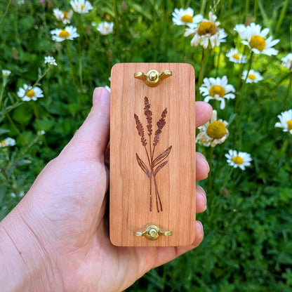 Mini Flower Press | Small Portable Pocket Press | Gift For Plant Lover | Clover Press | Flower Press Gift | Lavender Gift | 2" x 4"