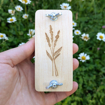 Mini Flower Press | Small Portable Pocket Press | Gift For Plant Lover | Clover Press | Flower Press Gift | Lavender Gift | 2" x 4"