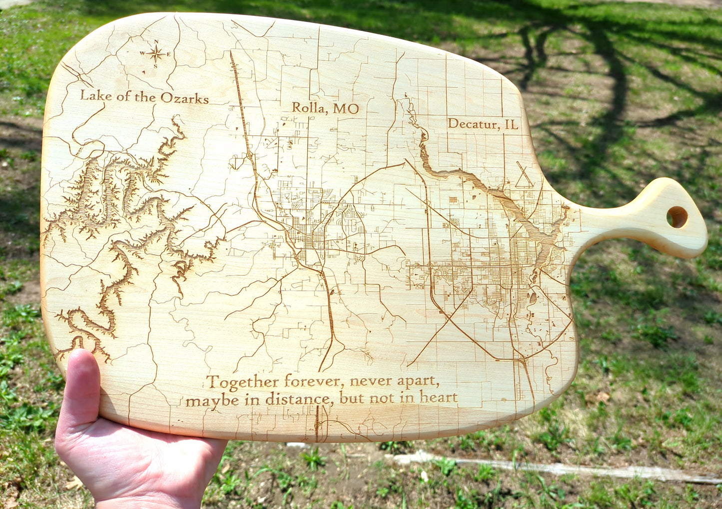 Custom Map Charcuterie Board | Personalized Cheese Board | Housewarming Gift | Realtor Closing Gift