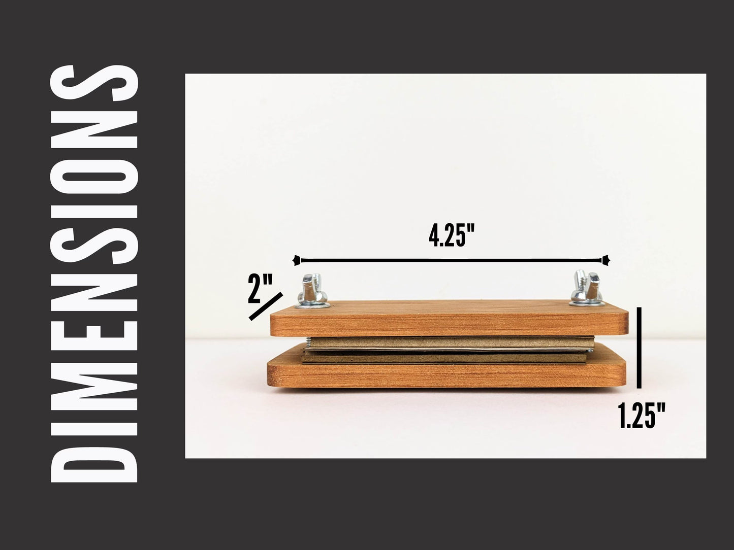 Hardwood Pocket Flower Press With Acrylic Display | Gift For Nature Lover Or Traveler | 2" x 4"