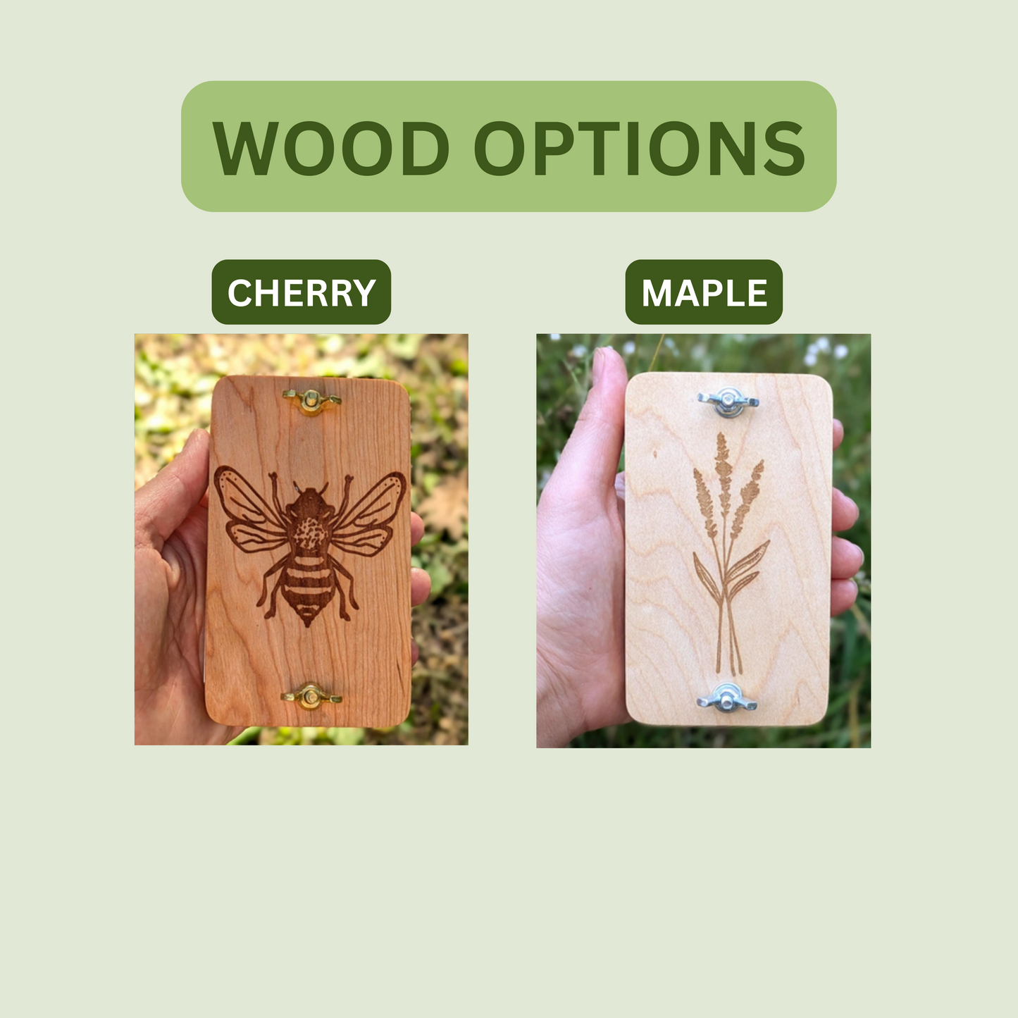 Wholesale Hardwood Mini Flower Presses Customized With Logo or Design (Minimum Order 8)