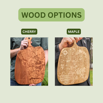 Custom Map Charcuterie Board | Personalized Cheese Board | Housewarming Gift | Realtor Closing Gift