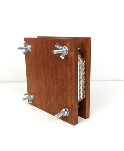 Mini Hardwood Flower Pressing Kit-Exotic Mahogany